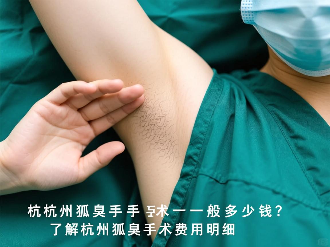 杭州狐臭手术一般多少钱？了解杭州狐臭手术费用明细