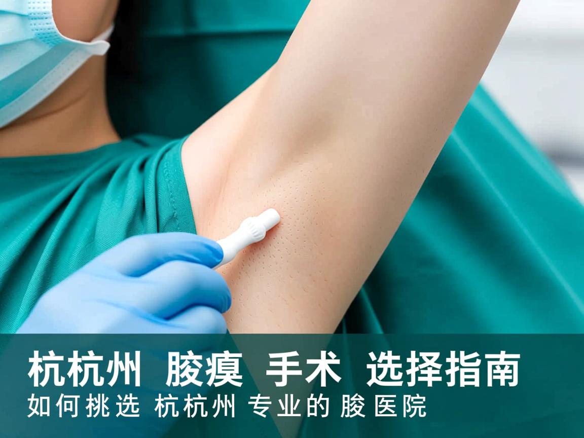 杭州腋臭手术选择指南，如何挑选杭州专业的腋臭医院
