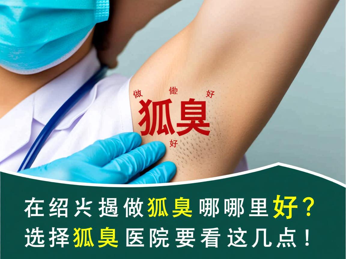 在绍兴做狐臭哪里好？选择狐臭医院要看这几点！