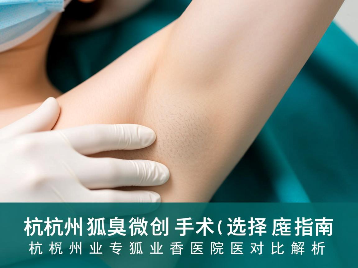 杭州狐臭微创手术选择指南,杭州专业狐香医院对比解析 杭州狐臭微创手术选择指南,杭州专业狐香医院对比解析