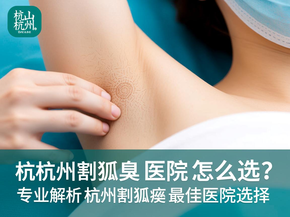 杭州割狐臭医院怎么选？专业解析杭州割狐臭最佳医院选择