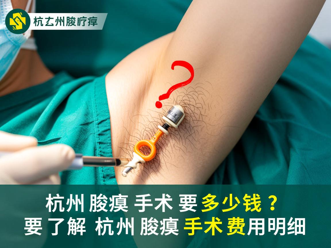 杭州腋臭手术要多少钱？了解杭州腋臭手术费用明细