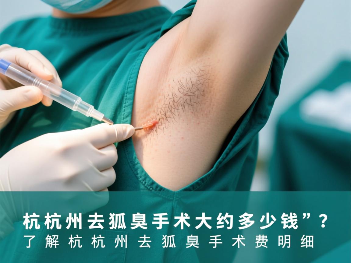 杭州去狐臭手术大约多少钱？了解杭州去狐臭手术费用明细