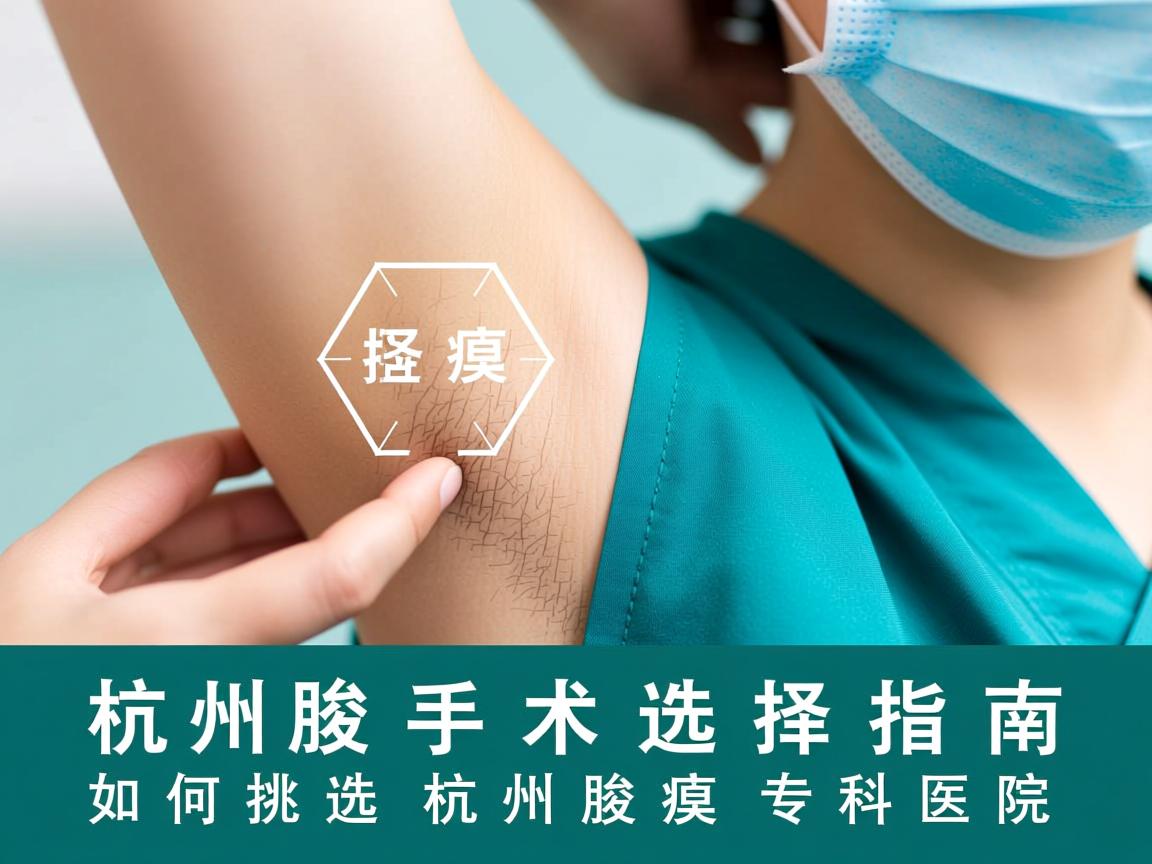 杭州腋臭手术选择指南，如何挑选杭州腋臭专科医院