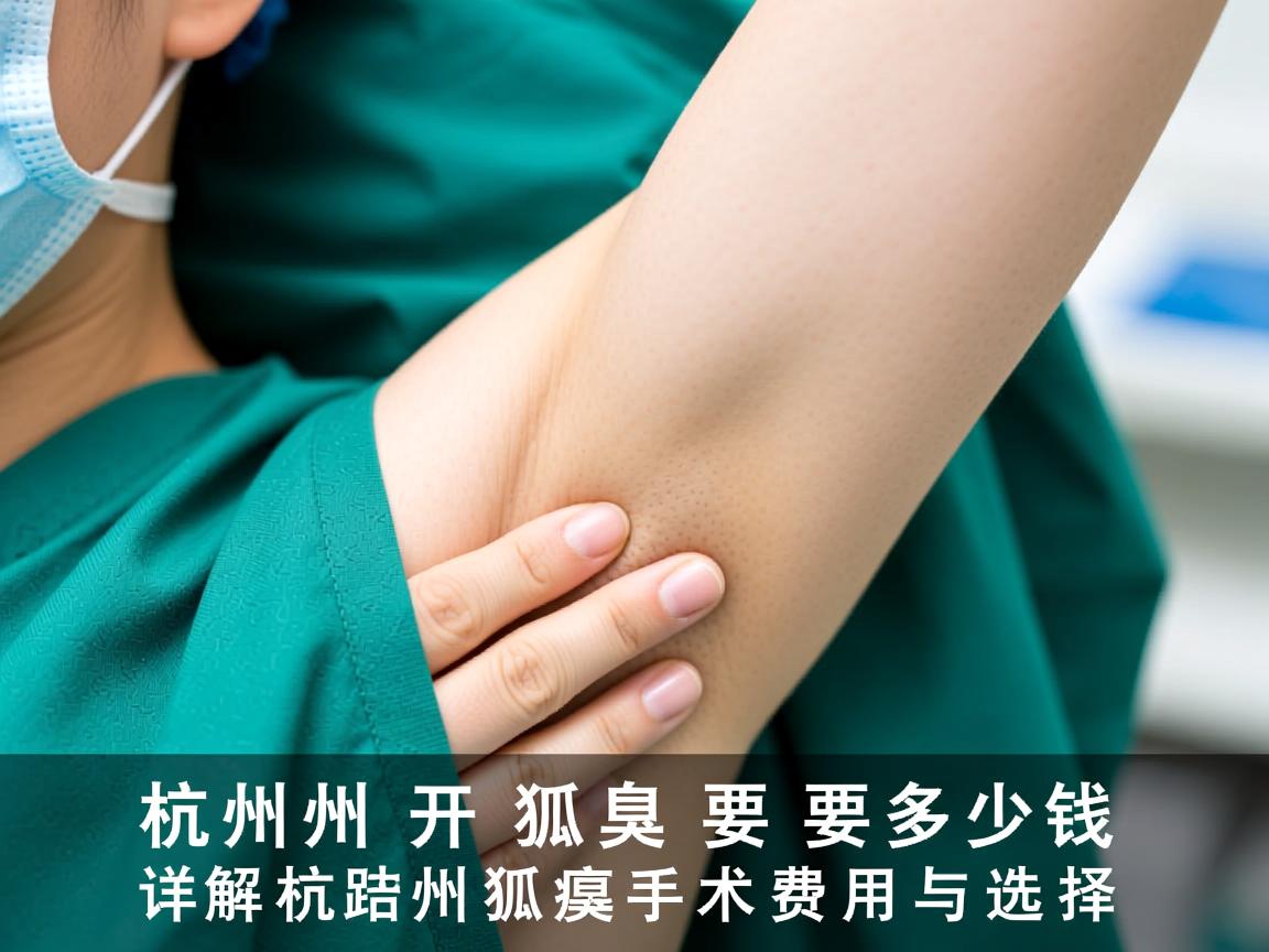 杭州开狐臭要多少钱，详解杭州狐臭手术费用与选择