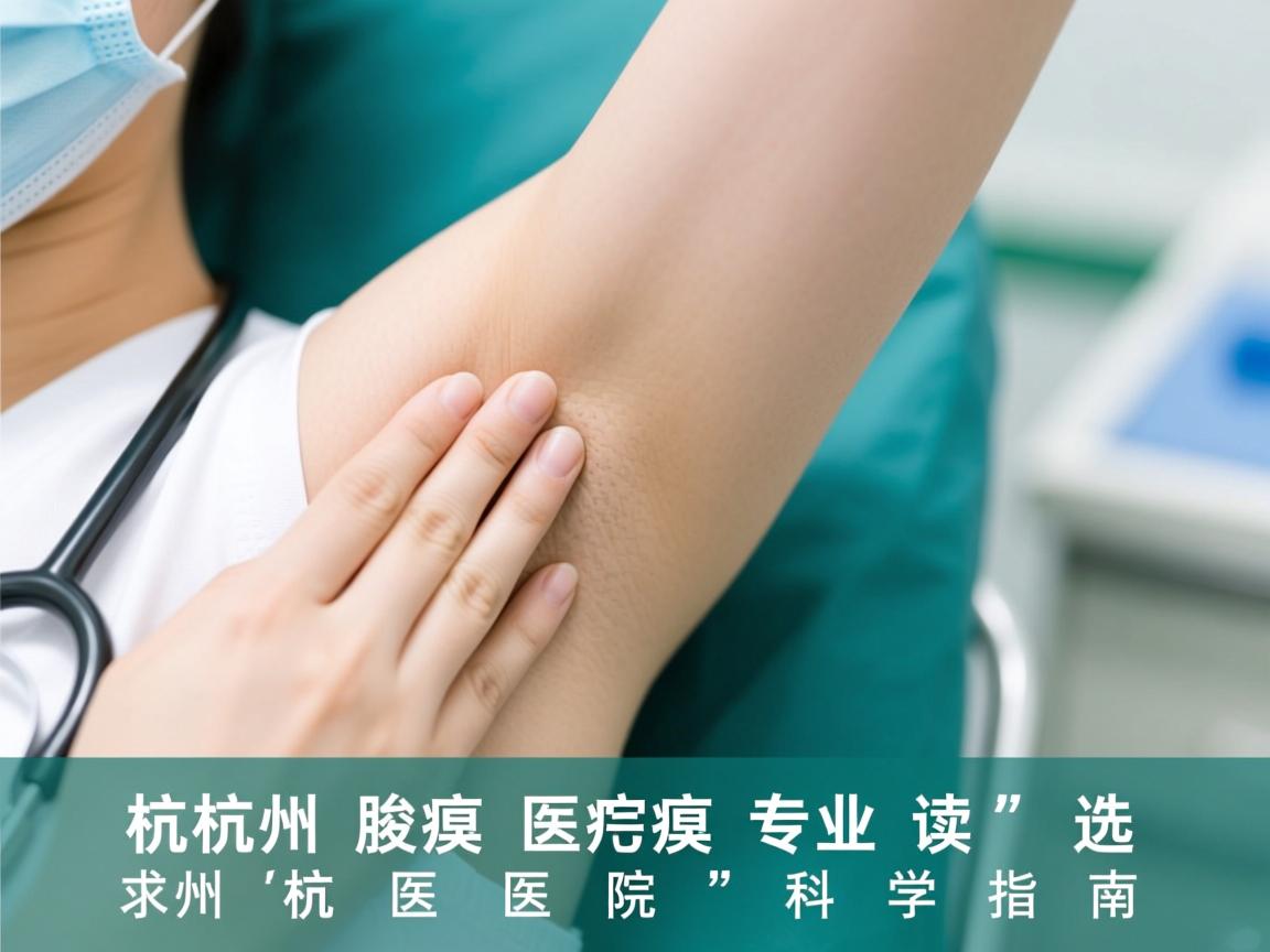 杭州腋臭医院专业解读，选择杭州腋臭医院的科学指南