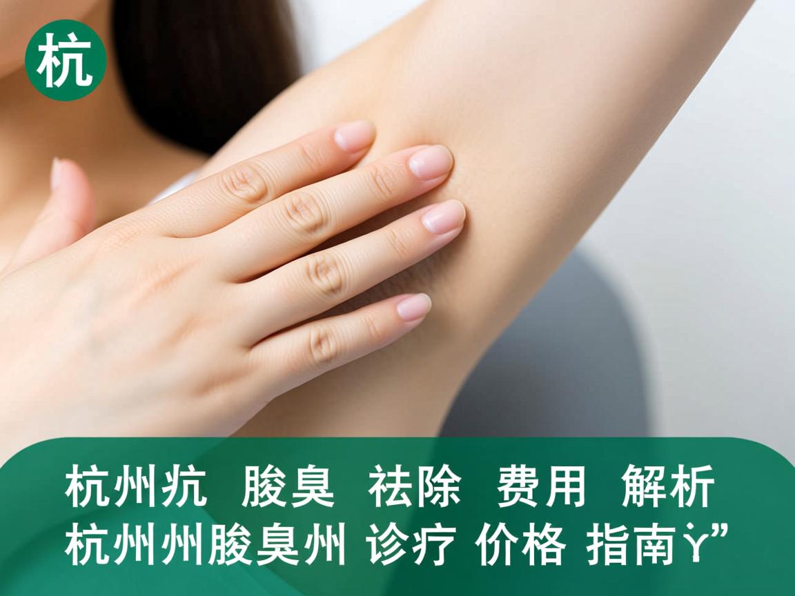 杭州腋臭祛除费用解析，杭州腋臭诊疗价格指南