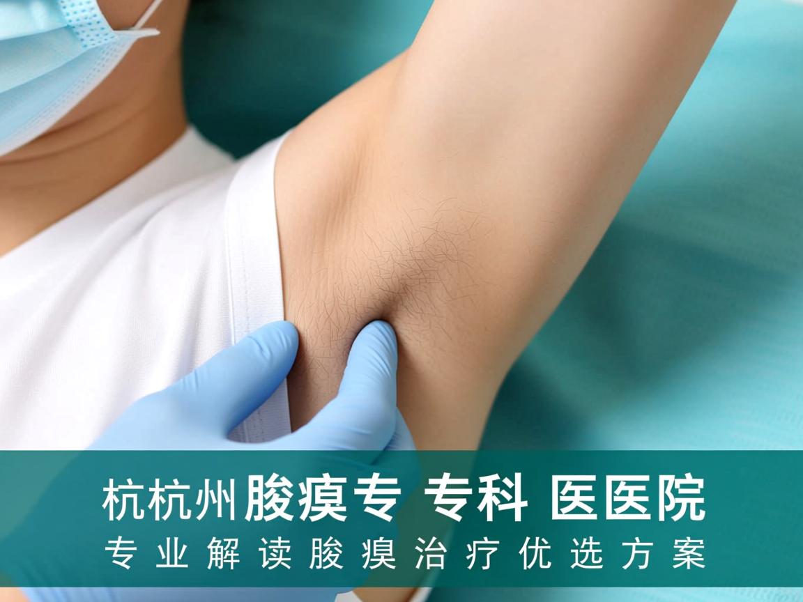 杭州腋臭专科医院，专业解读腋臭治疗的优选方案