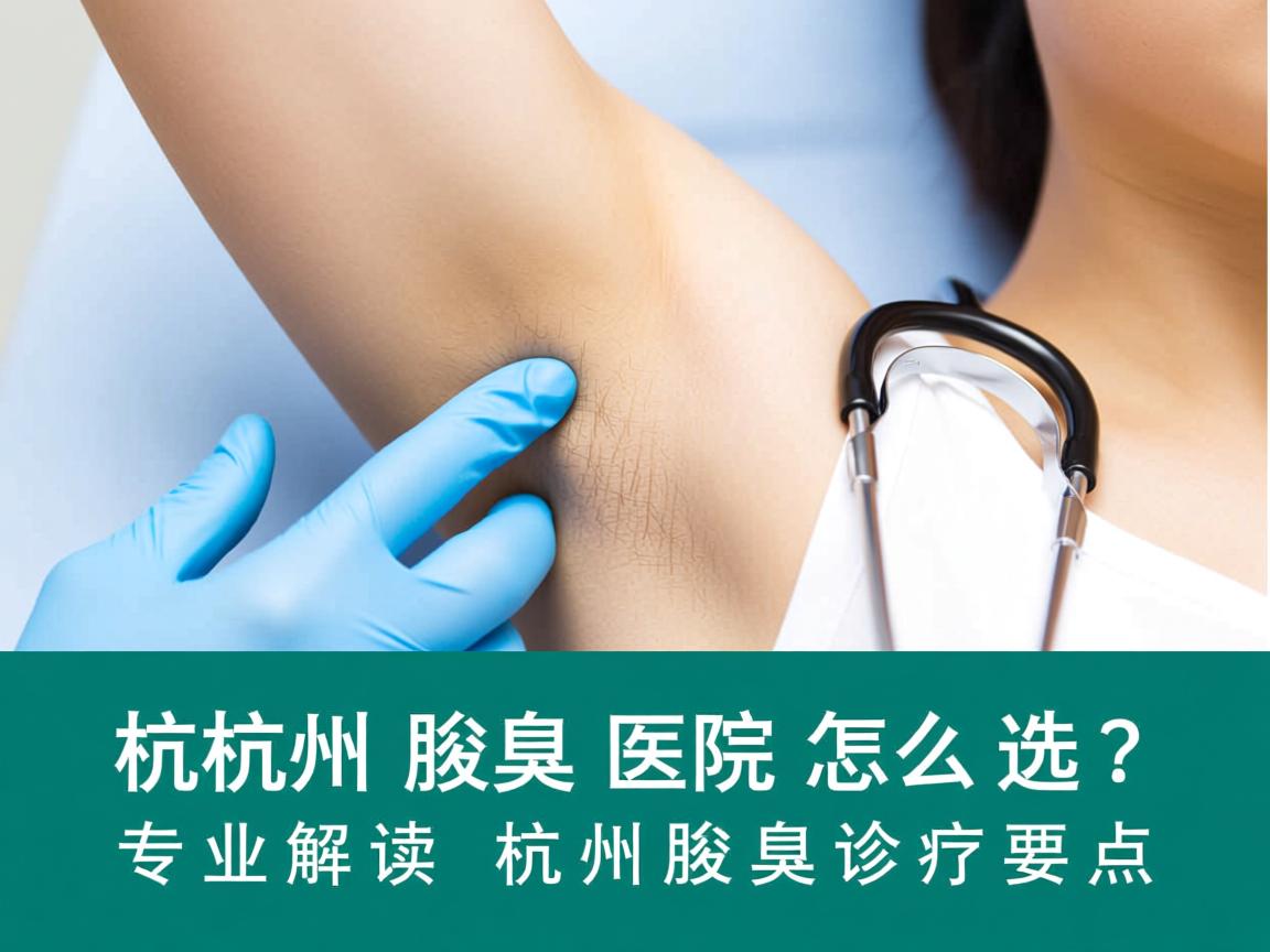 杭州腋臭医院怎么选？专业解读杭州腋臭诊疗要点