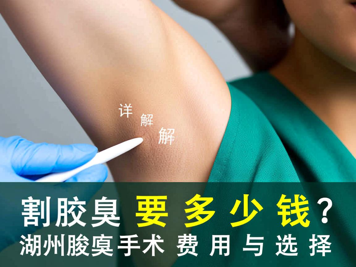 湖州割腋臭要多少钱？详解湖州腋臭手术费用与选择