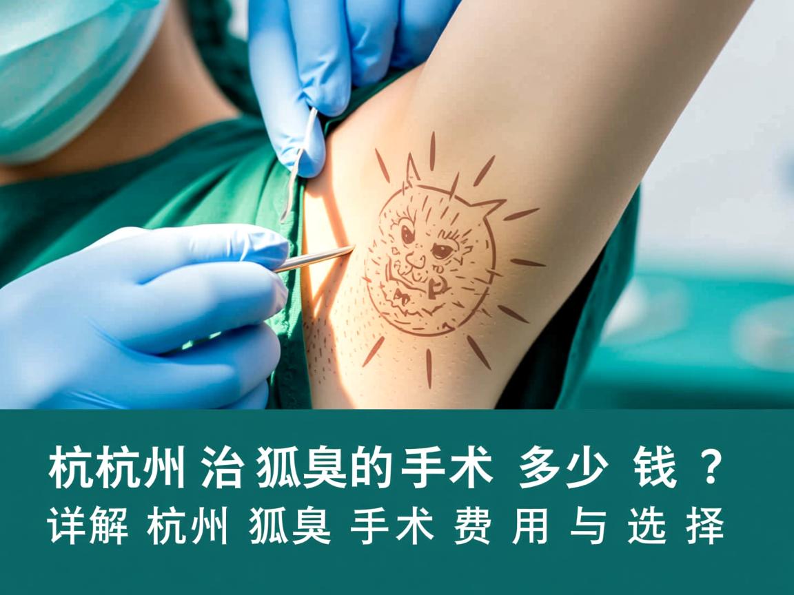 杭州治狐臭的手术多少钱？详解杭州狐臭手术费用与选择