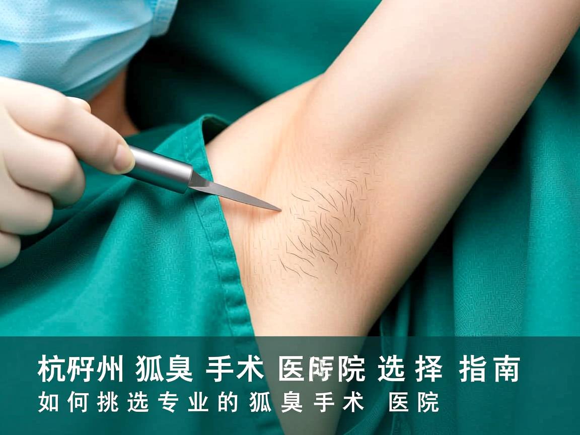 杭州狐臭手术医院选择指南，如何挑选专业的狐臭手术医院