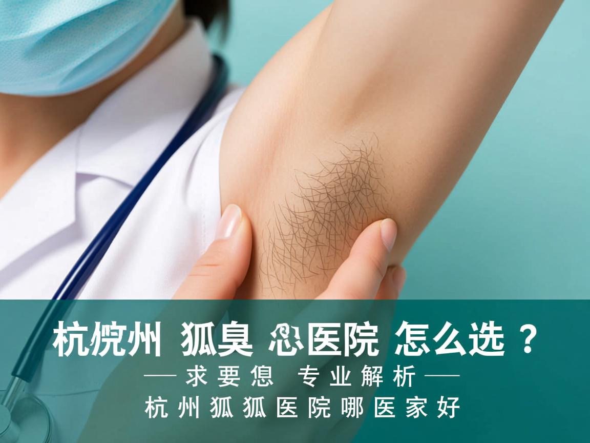 杭州狐臭医院怎么选？专业解析杭州狐臭医院哪家好