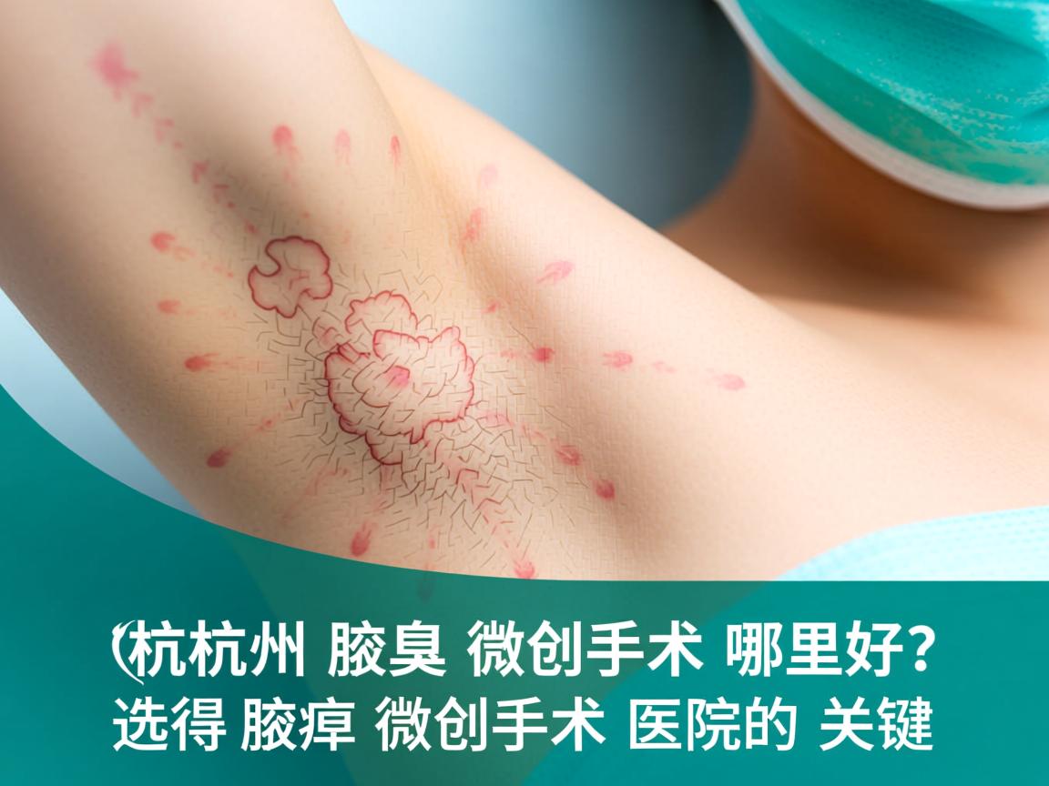 杭州腋臭微创手术哪里好？选对腋臭微创手术医院的关键