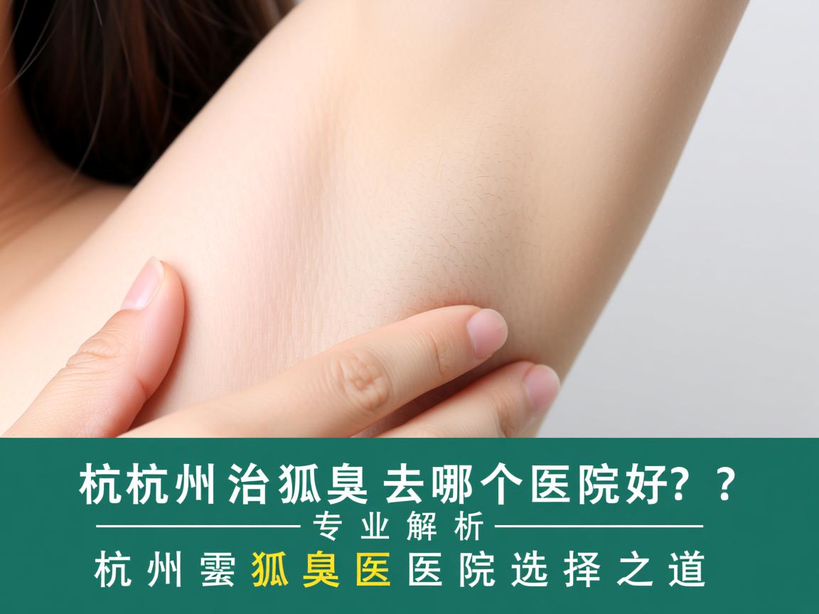 杭州治狐臭去哪个医院好？专业解析杭州狐臭医院选择之道