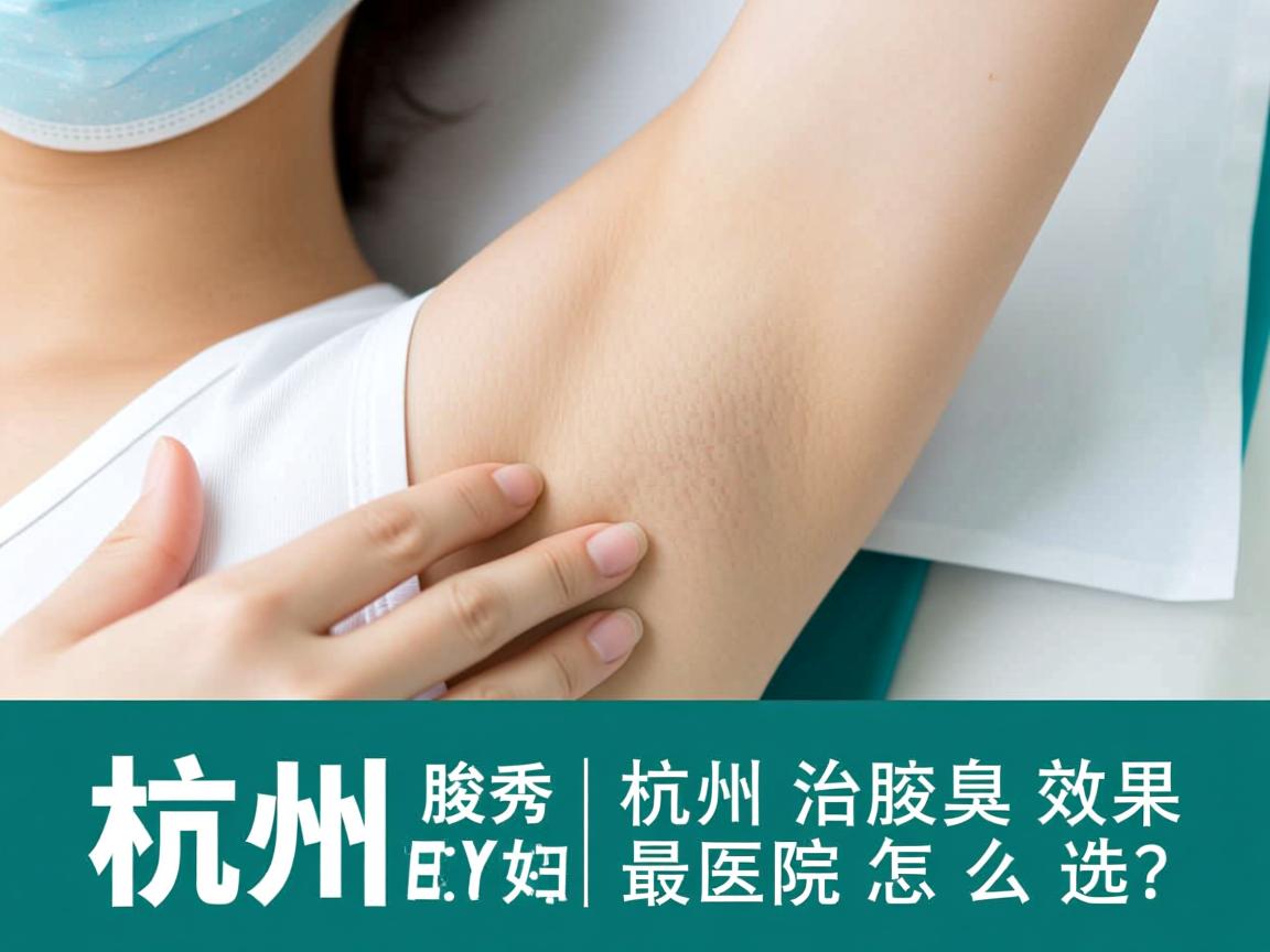 杭州腋秀解析，杭州治腋臭效果最好的医院怎么选？