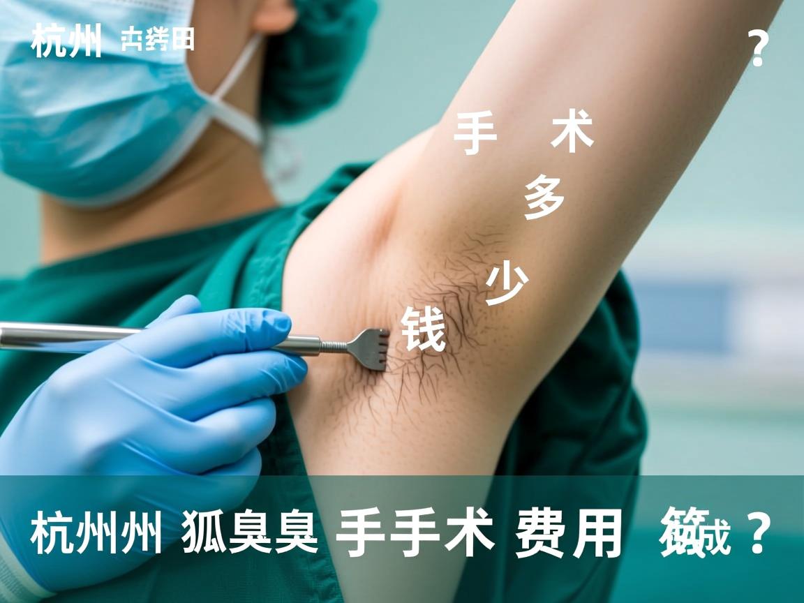 杭州狐臭手术多少钱？详解杭州狐臭手术费用构成