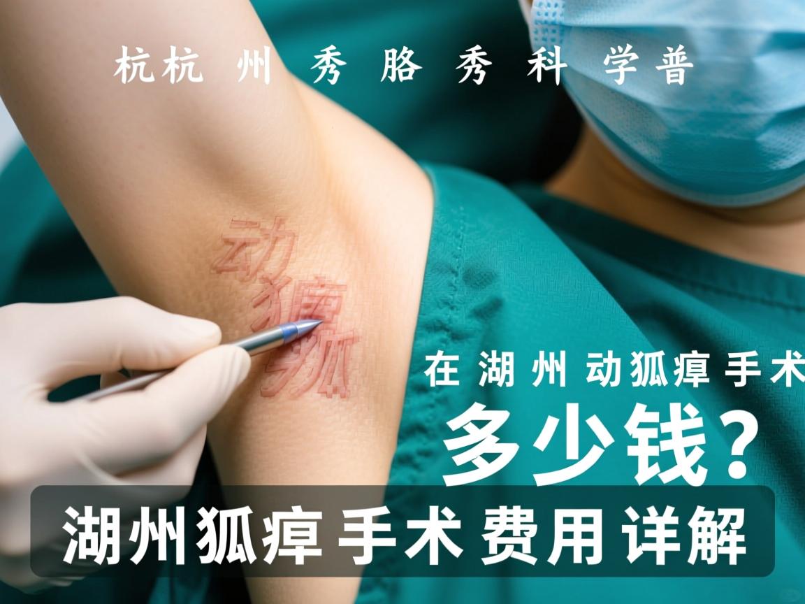 杭州腋秀科普，在湖州动狐臭手术多少钱？湖州狐臭手术费用详解