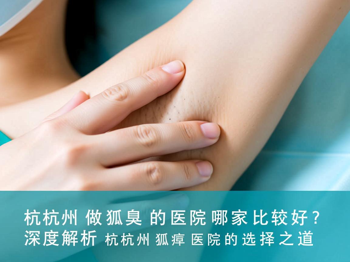 杭州做狐臭的医院哪家比较好？深度解析杭州狐臭医院的选择之道