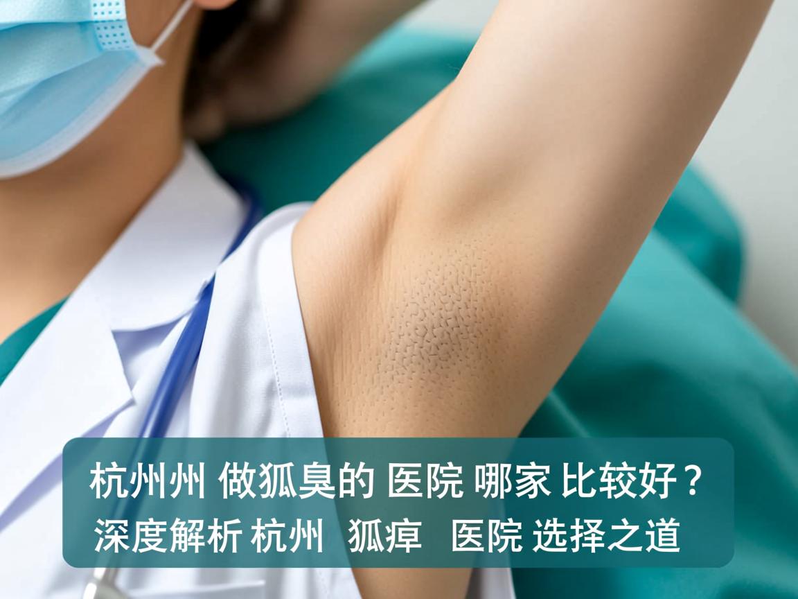 杭州做狐臭的医院哪家比较好？深度解析杭州狐臭医院的选择之道