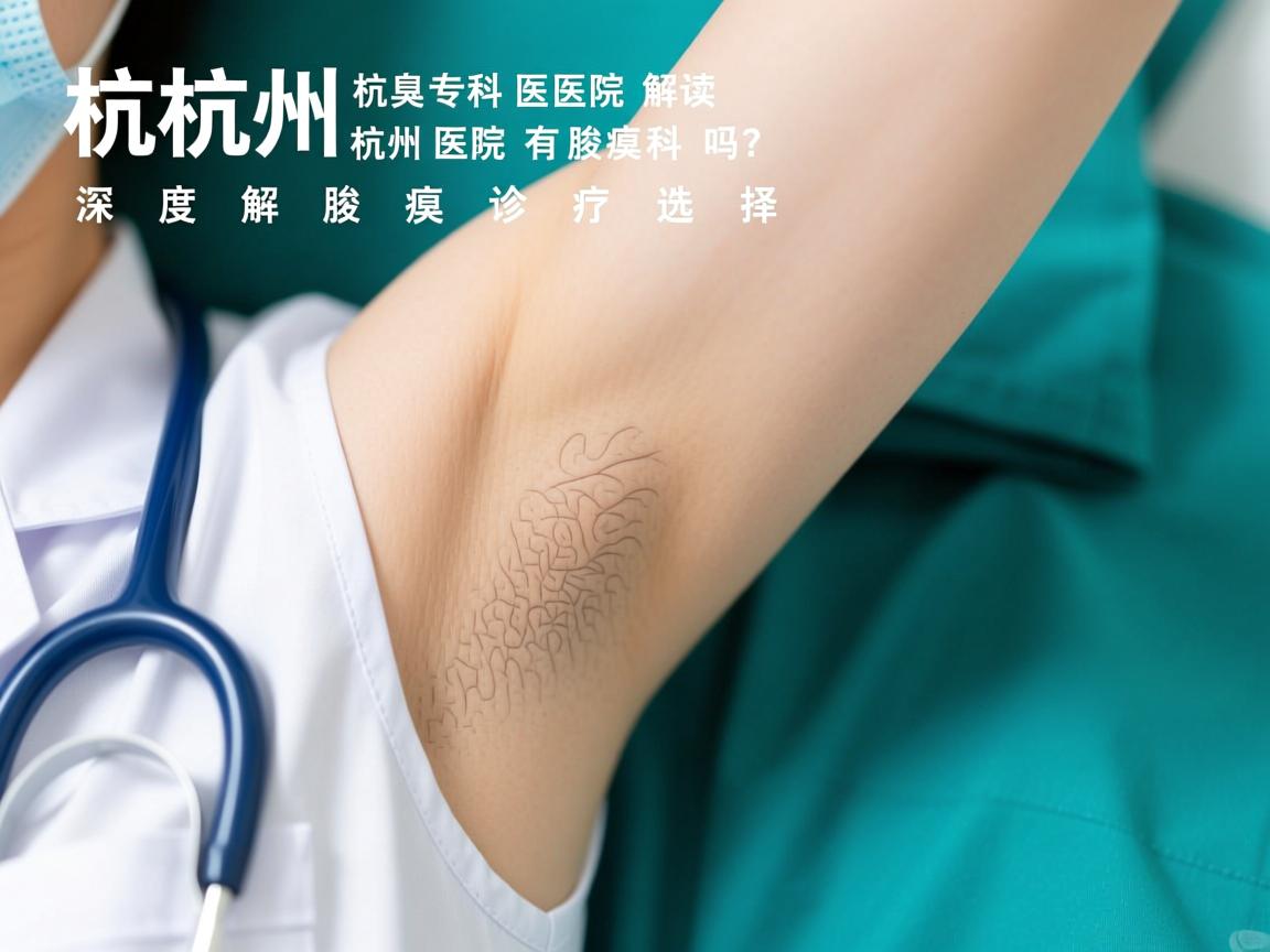 杭州腋臭专科医院解读，杭州医院有腋臭科吗？深度解析腋臭诊疗选择