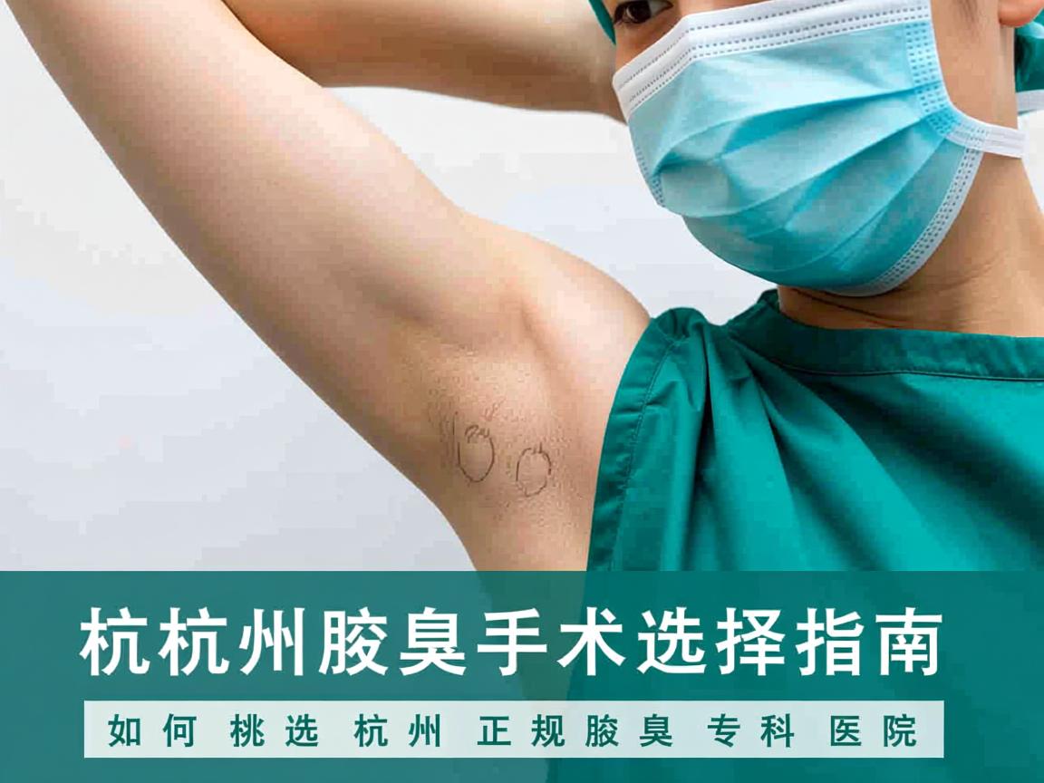 杭州腋臭手术选择指南，如何挑选杭州正规腋臭专科医院