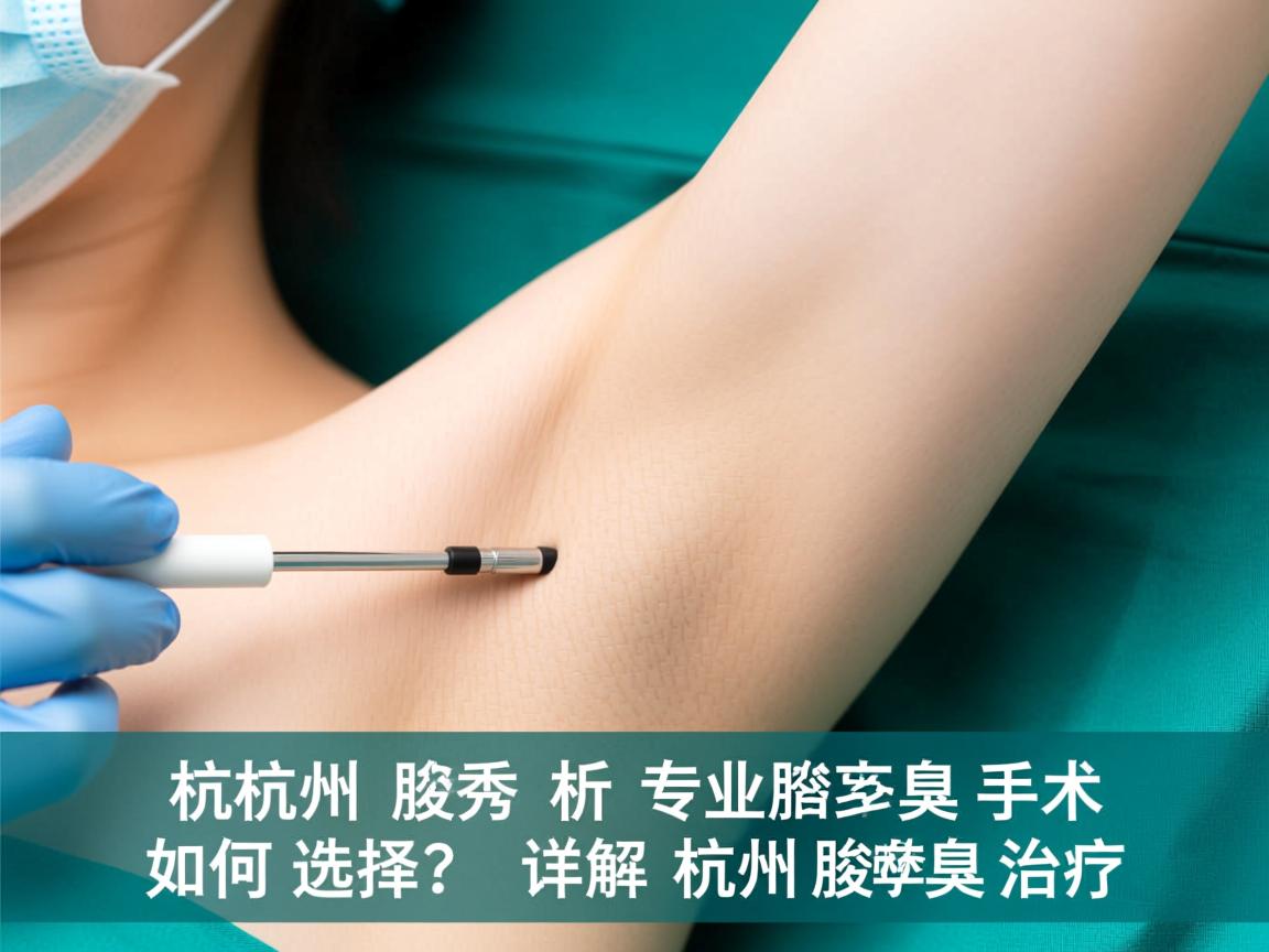 杭州腋秀解析，专业腋臭手术如何选择？详解杭州腋臭治疗