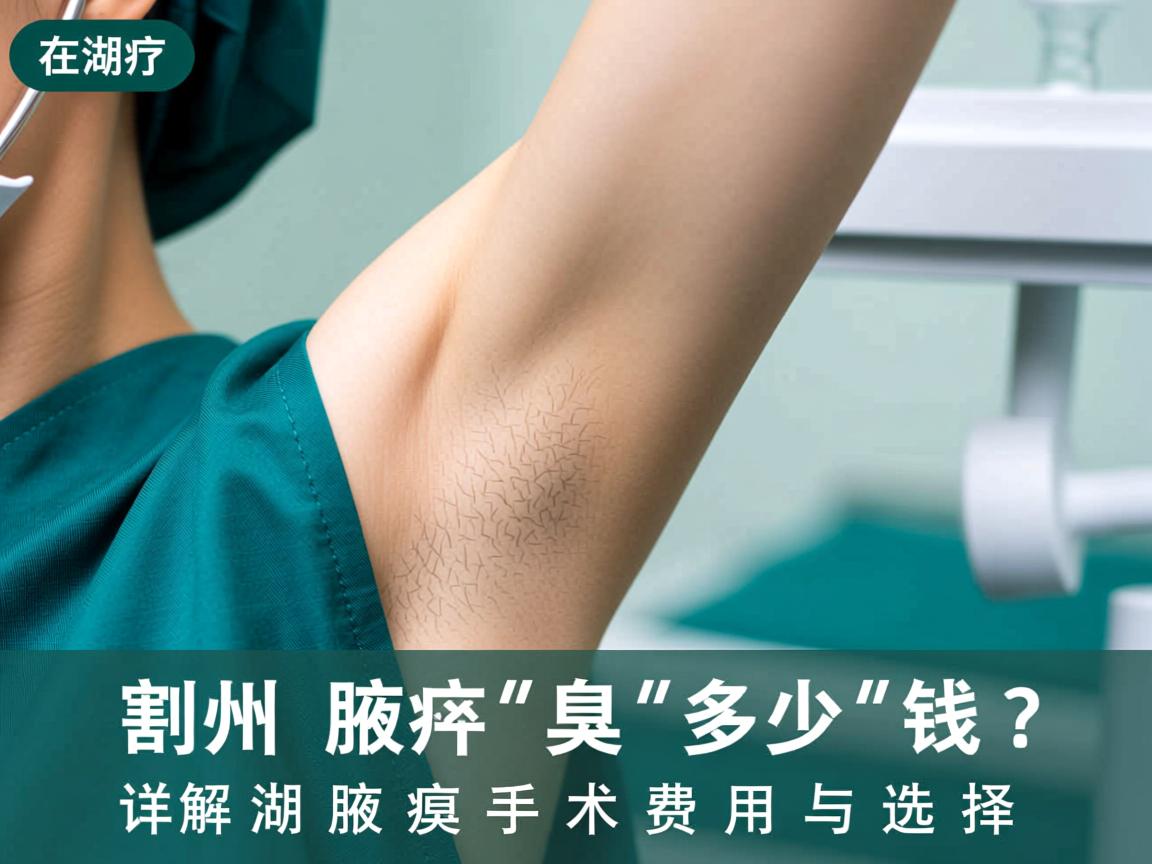 在湖州割腋臭多少钱？详解湖州腋臭手术费用与选择