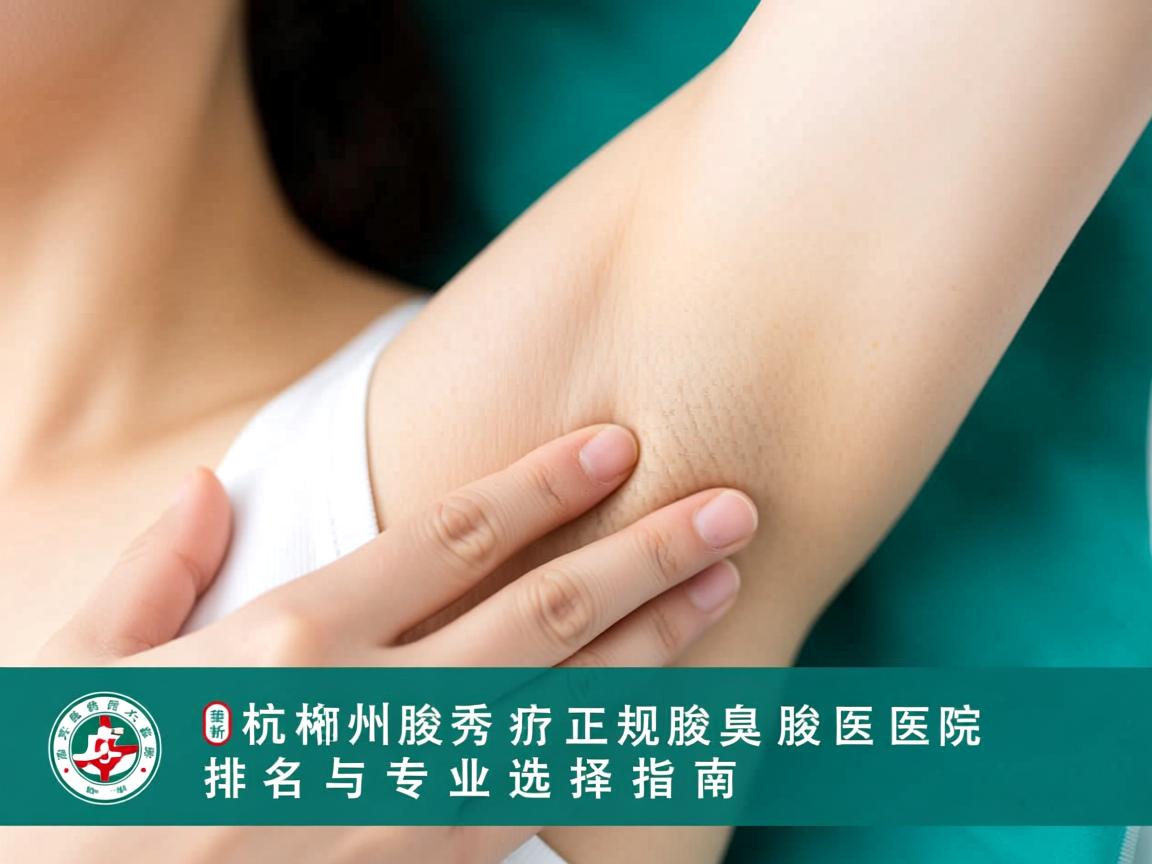 杭州腋秀解析，杭州正规腋臭医院排名与专业选择指南