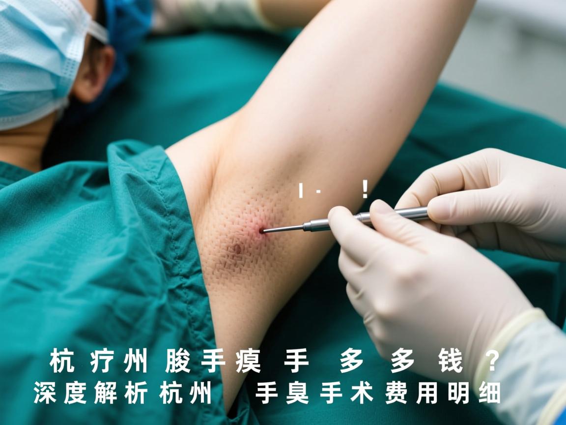 杭州腋臭手术多少钱？深度解析杭州腋臭手术费用明细