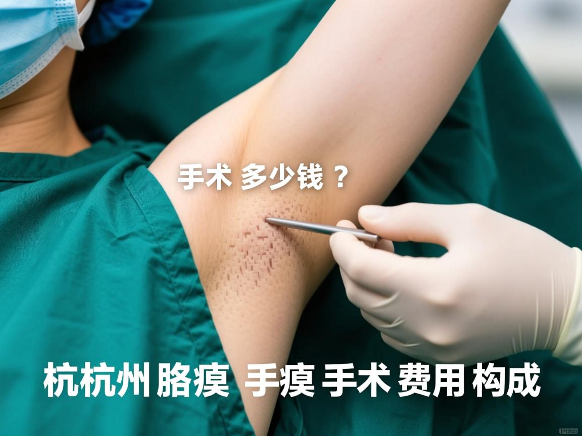 杭州腋臭手术多少钱？详解杭州腋臭手术费用构成