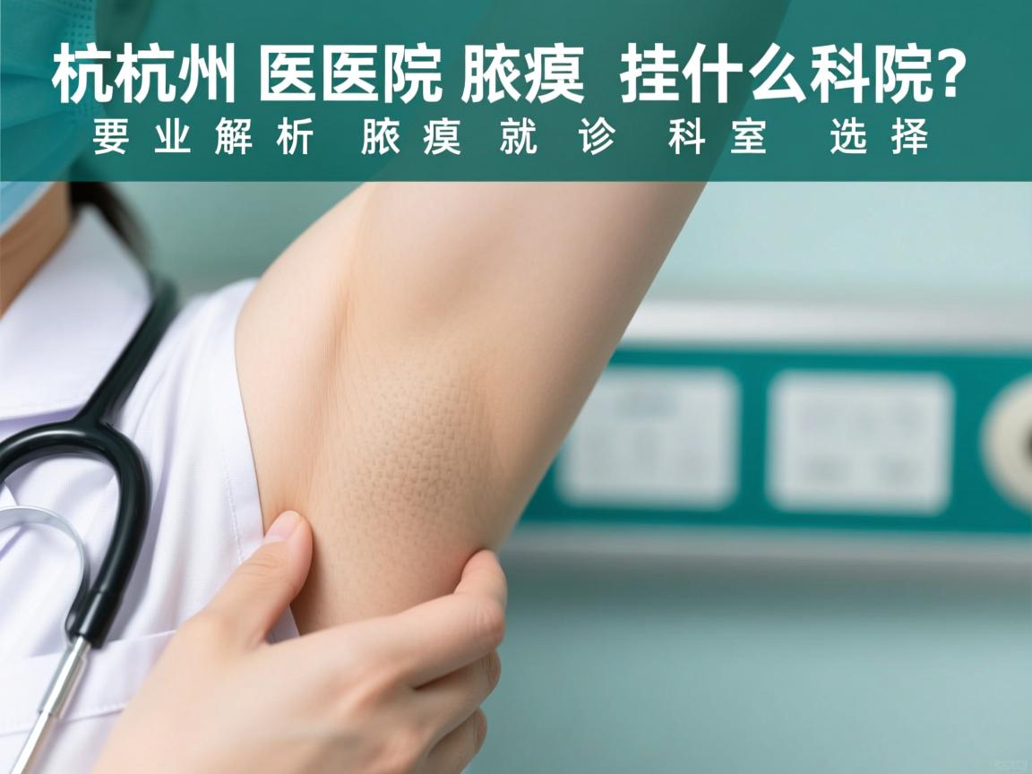 杭州医院腋臭挂什么科？专业解析腋臭就诊科室选择