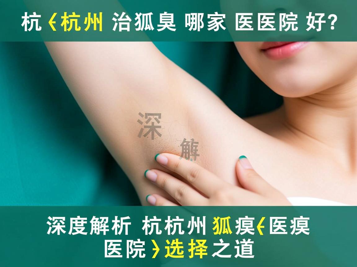 杭州治狐臭哪家医院好？深度解析杭州狐臭医院选择之道