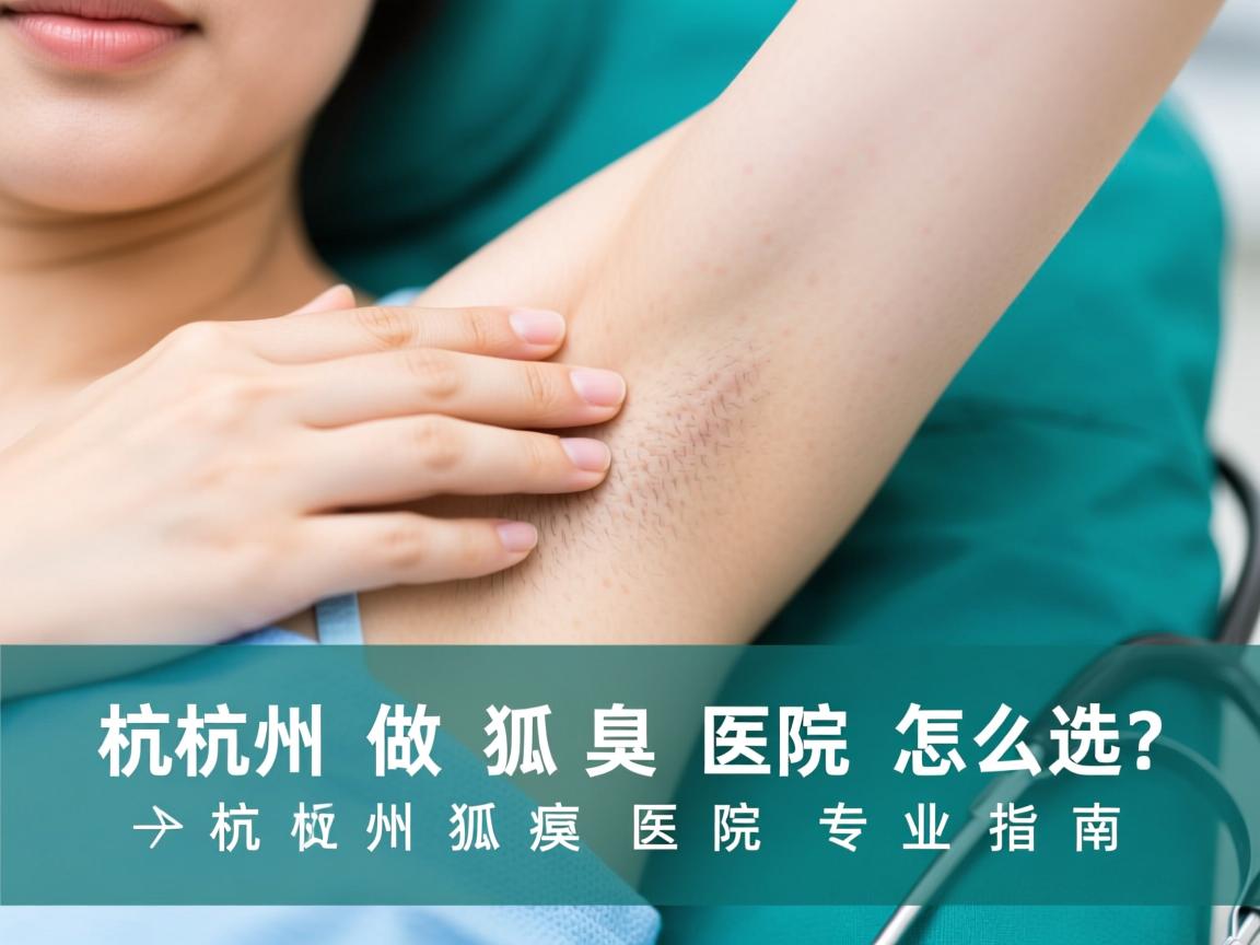 杭州做狐臭医院怎么选？杭州狐臭医院专业指南