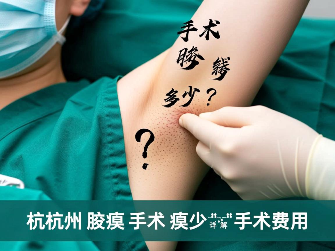 杭州腋臭手术多少钱？详解杭州腋臭手术费用