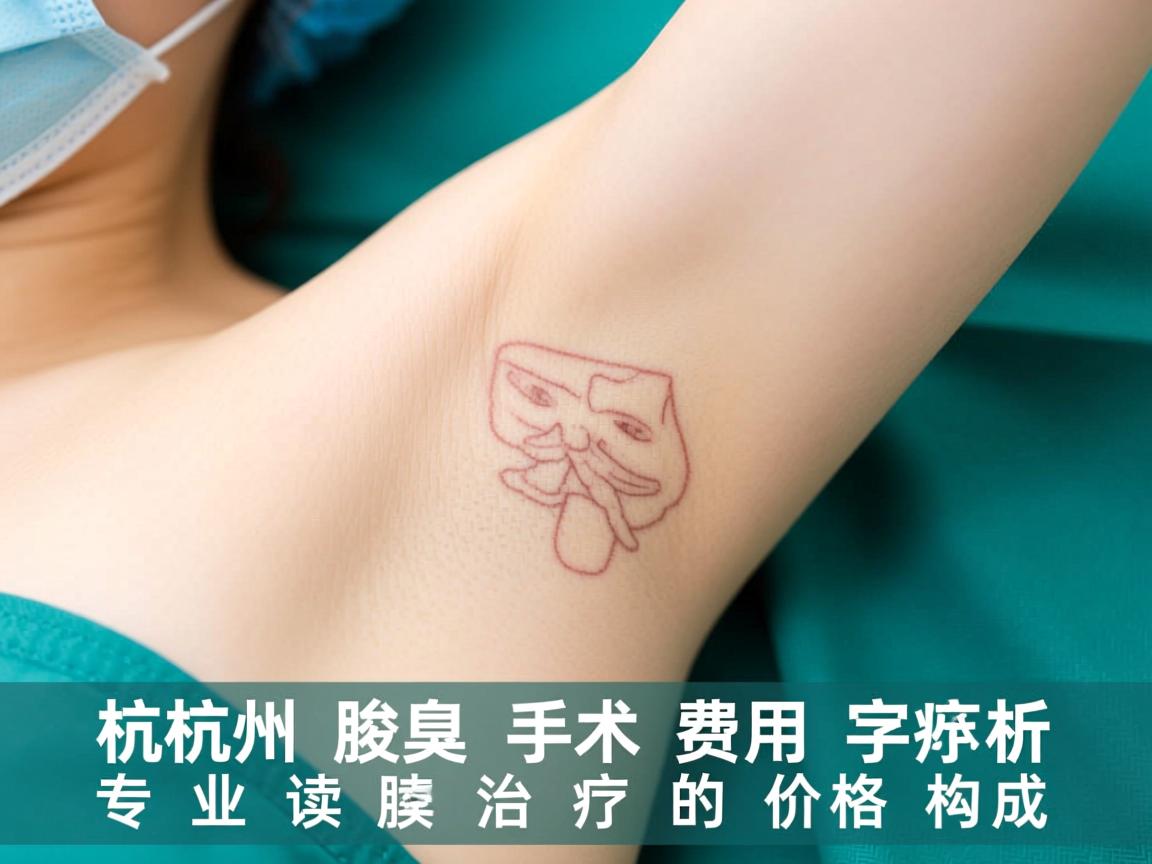 杭州腋臭手术费用解析，专业解读腋臭治疗的价格构成