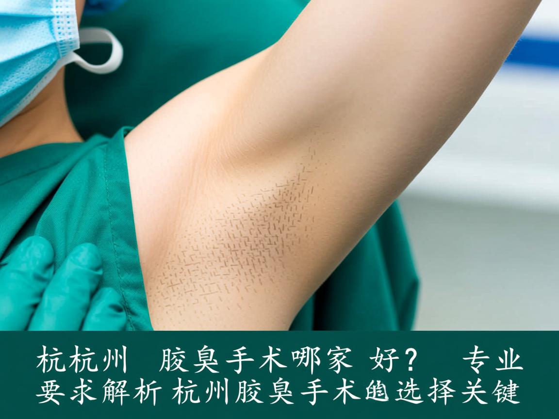 杭州腋臭手术哪家好?专业解析杭州腋臭手术的选择关键 杭州腋臭手术哪家好?专业解析杭州腋臭手术的选择关键