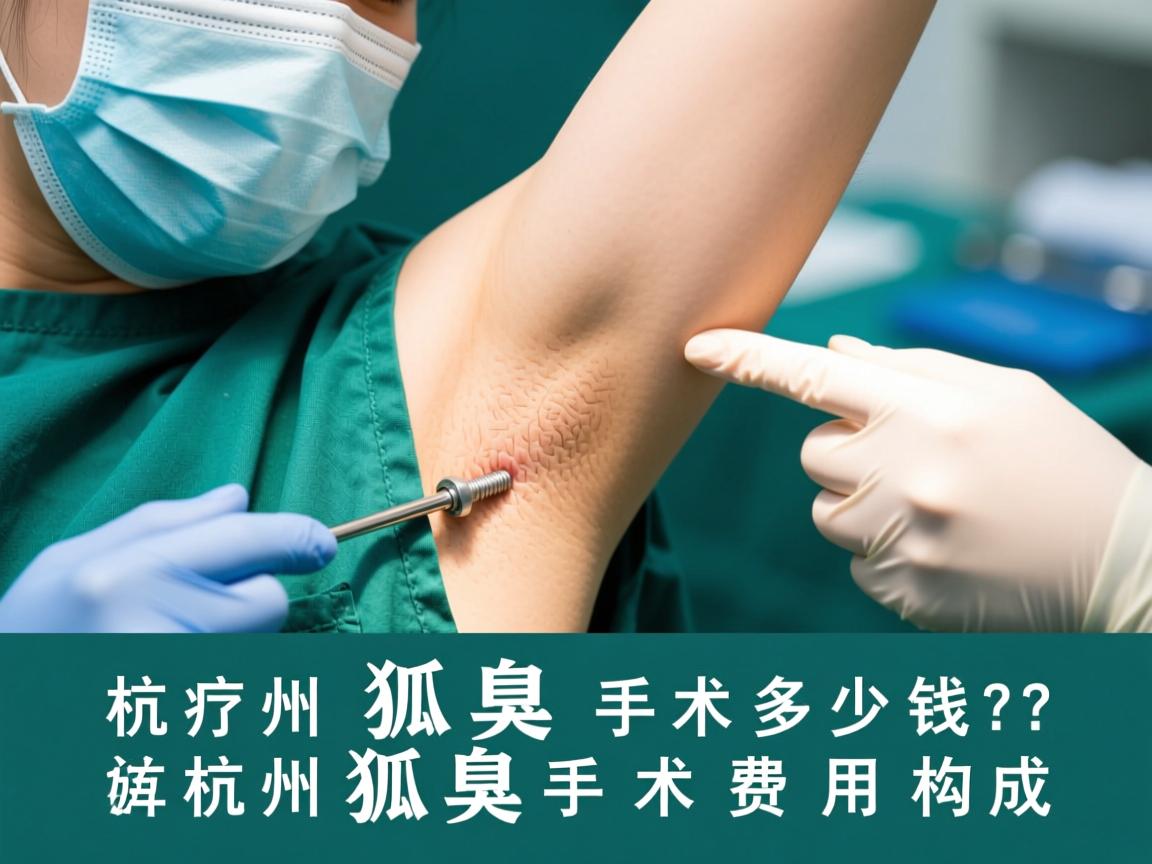 杭州狐臭手术多少钱？详解杭州狐臭手术费用构成