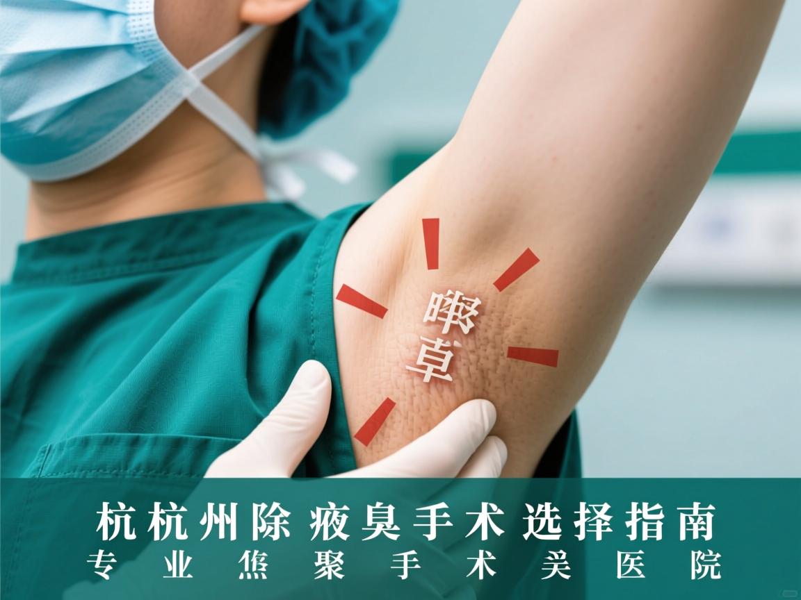 杭州除腋臭手术选择指南，聚焦专业腋臭手术医院