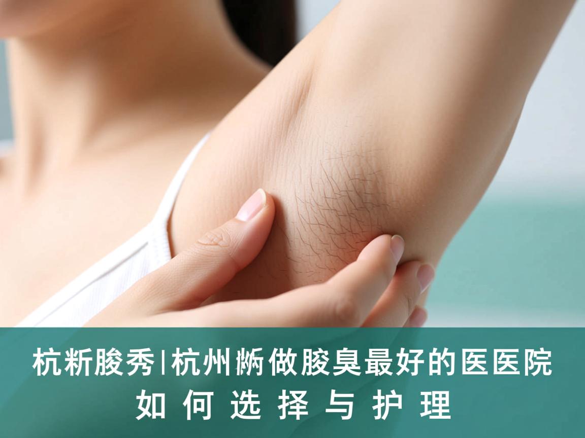 杭州腋秀解析，杭州做腋臭最好的医院如何选择与护理
