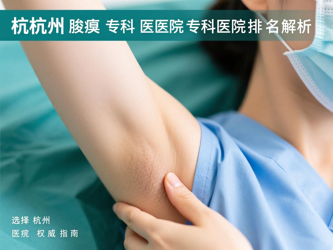 杭州腋臭专科医院排名解析，选择杭州腋臭专科医院的权威指南