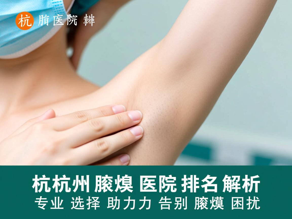 杭州腋臭医院排名解析，专业选择助力告别腋臭困扰