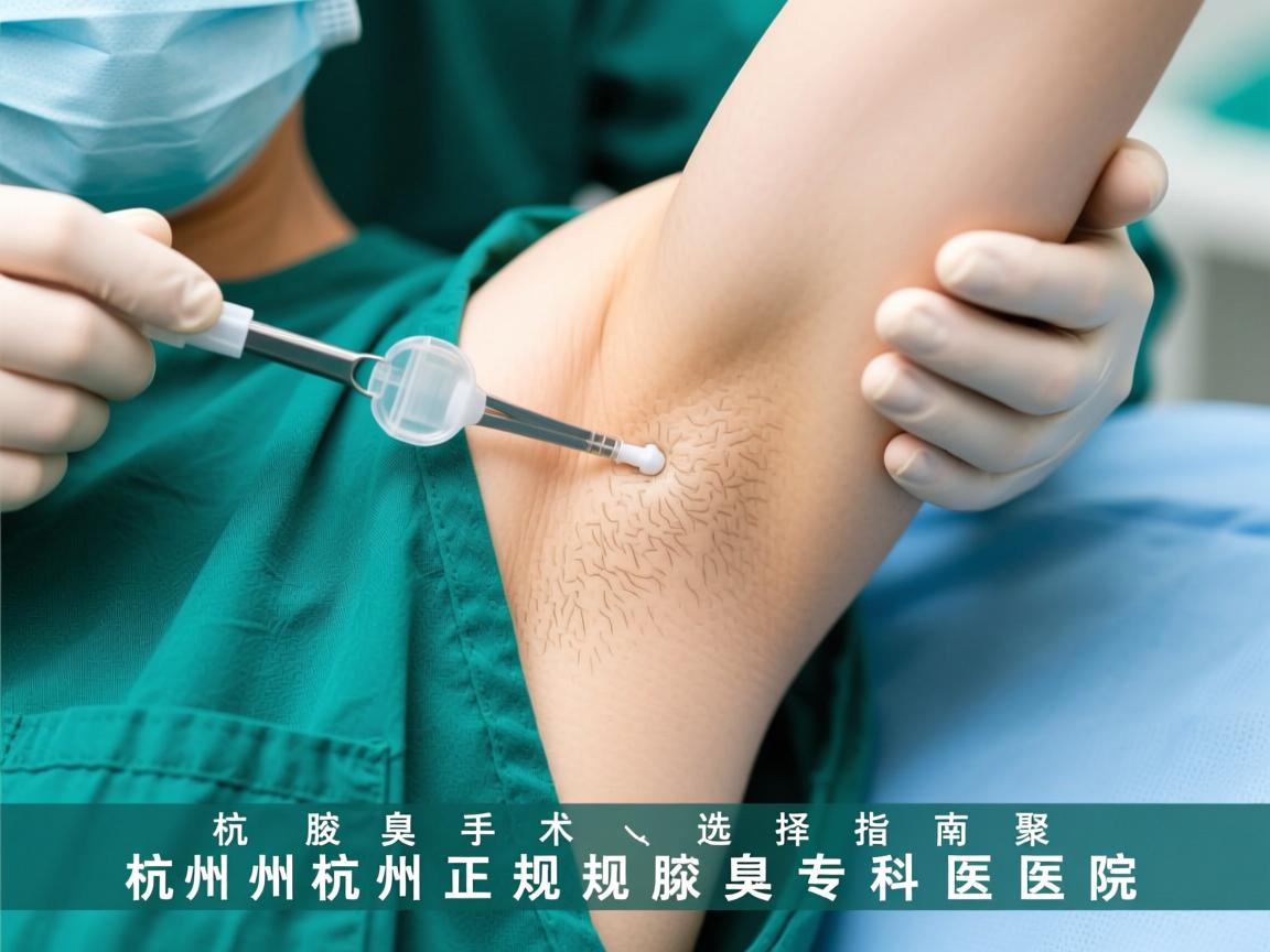 杭州腋臭手术选择指南，聚焦杭州正规腋臭专科医院