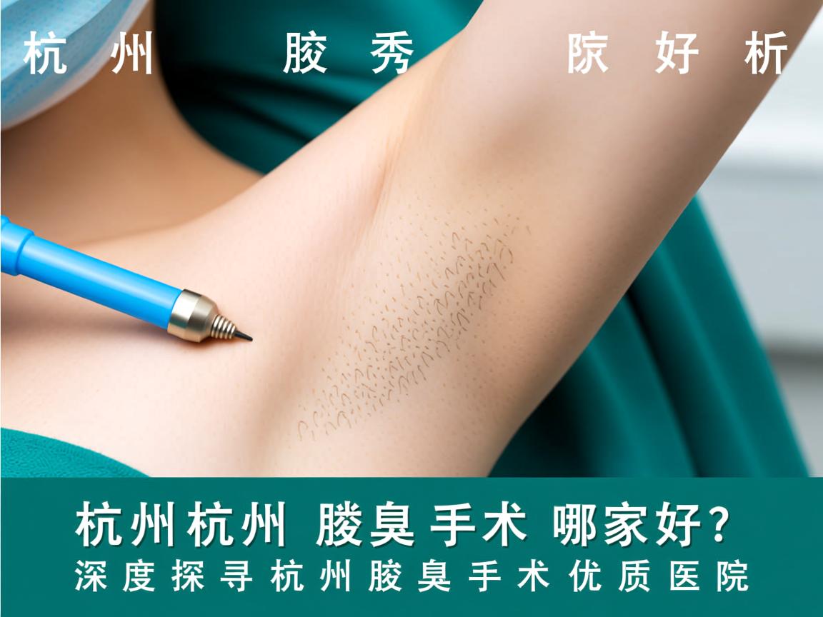 杭州腋秀解析，杭州腋臭手术哪家好？深度探寻杭州腋臭手术优质医院