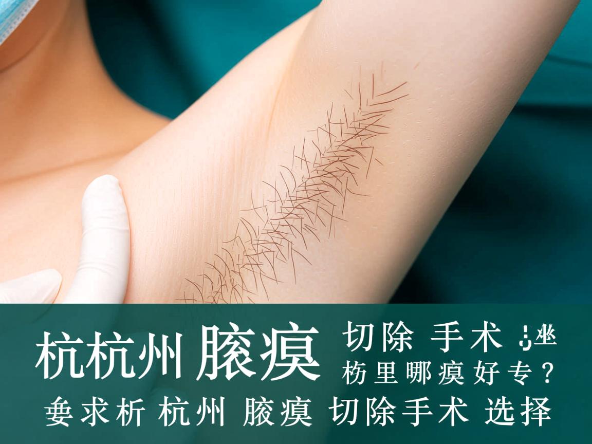 杭州腋臭切除手术哪里好？专业解析杭州腋臭切除手术选择