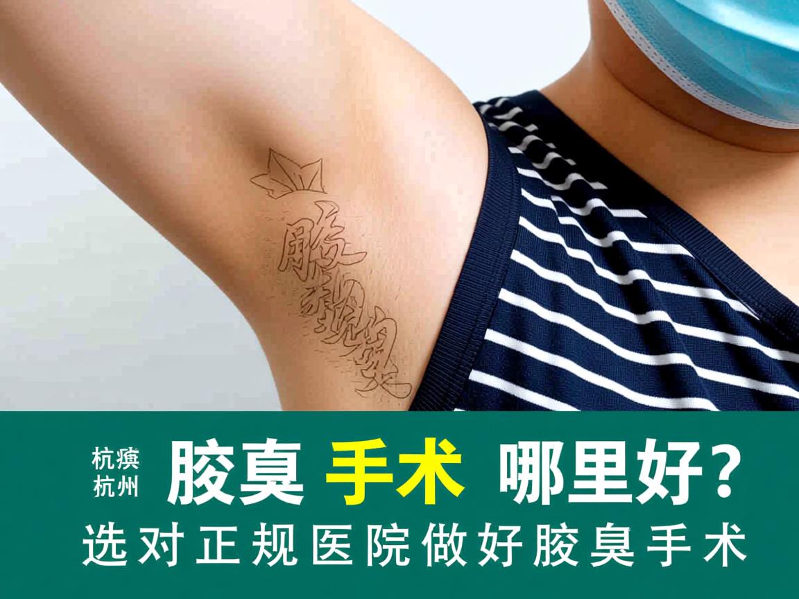杭州腋臭手术哪里好？选对正规医院做好腋臭手术