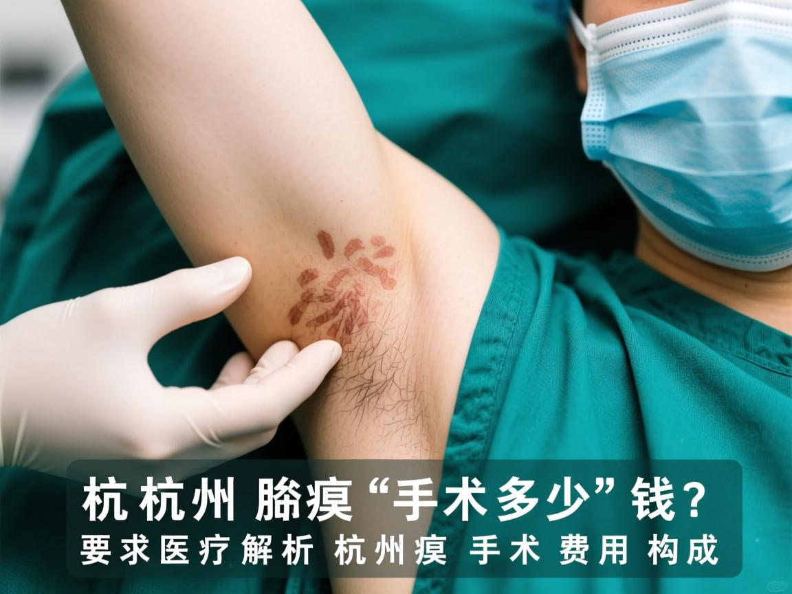 杭州腋臭手术多少钱？深度解析杭州腋臭手术费用构成