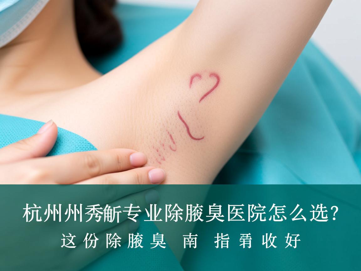 杭州腋秀解析，杭州专业除腋臭医院怎么选？这份除腋臭指南请收好