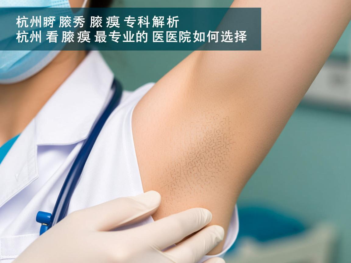 杭州腋秀腋臭专科解析，杭州看腋臭最专业的医院如何选择