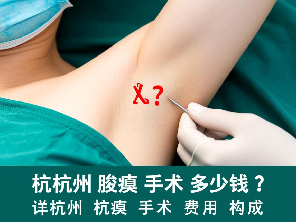 杭州腋臭手术多少钱？详解杭州腋臭手术费用构成